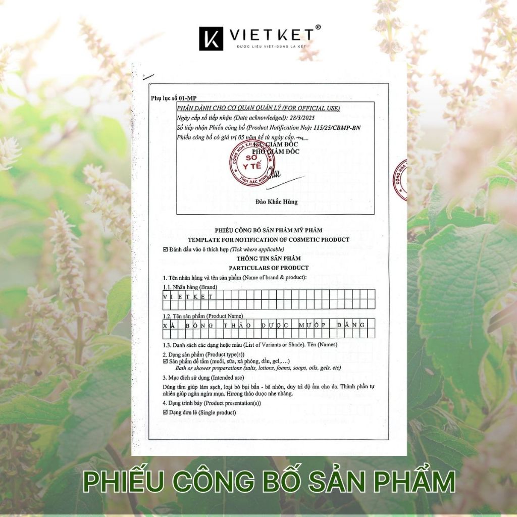 Xà Bông Tắm Dầu Dừa, Mù U, Mướp Đắng Tràm Trà VIETKET 100g - Sạch Ghét, Giảm Mụn, Sáng Da, Duy Trì Độ Ẩm, Không Nhờn Rít