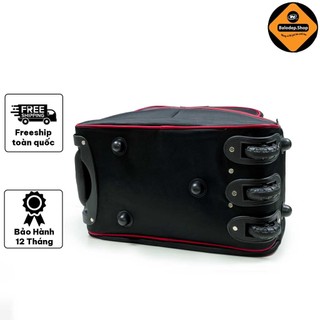 Túi cần kéo du lịch chống thấm Xbags Classic Xb 6102 cao cấp gọn nhẹ sành điệu đen phối đỏ cá tính!