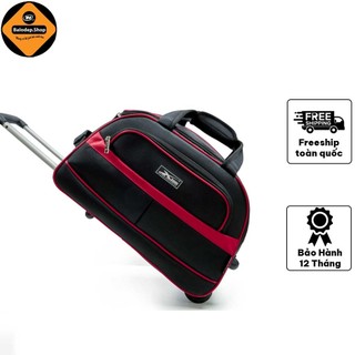Túi cần kéo du lịch chống thấm Xbags Classic Xb 6102 cao cấp gọn nhẹ sành điệu đen phối đỏ cá tính!