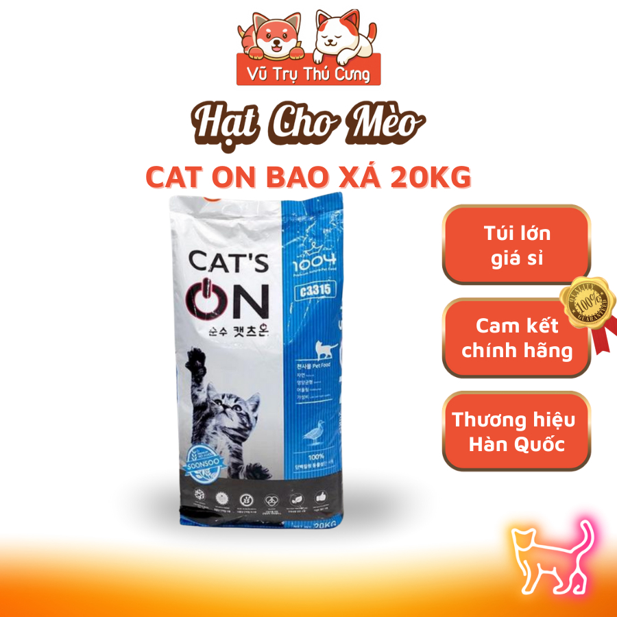 20Kg Thức Ăn Hạt Cat's On Cho Mèo Hàn Quốc (Bao xá)
