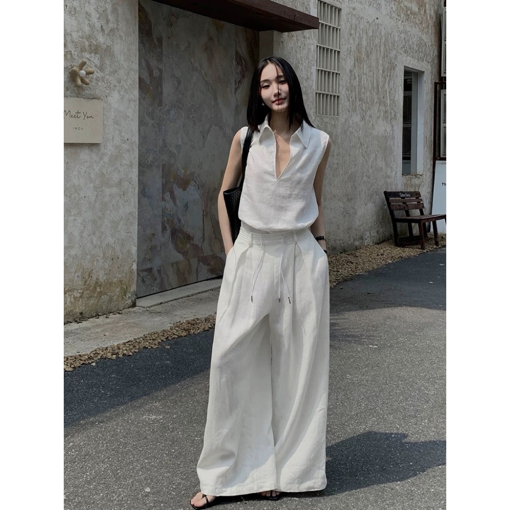 𝗢𝗹𝗶𝘃𝗲𝗿 -  Quần Linen xuông