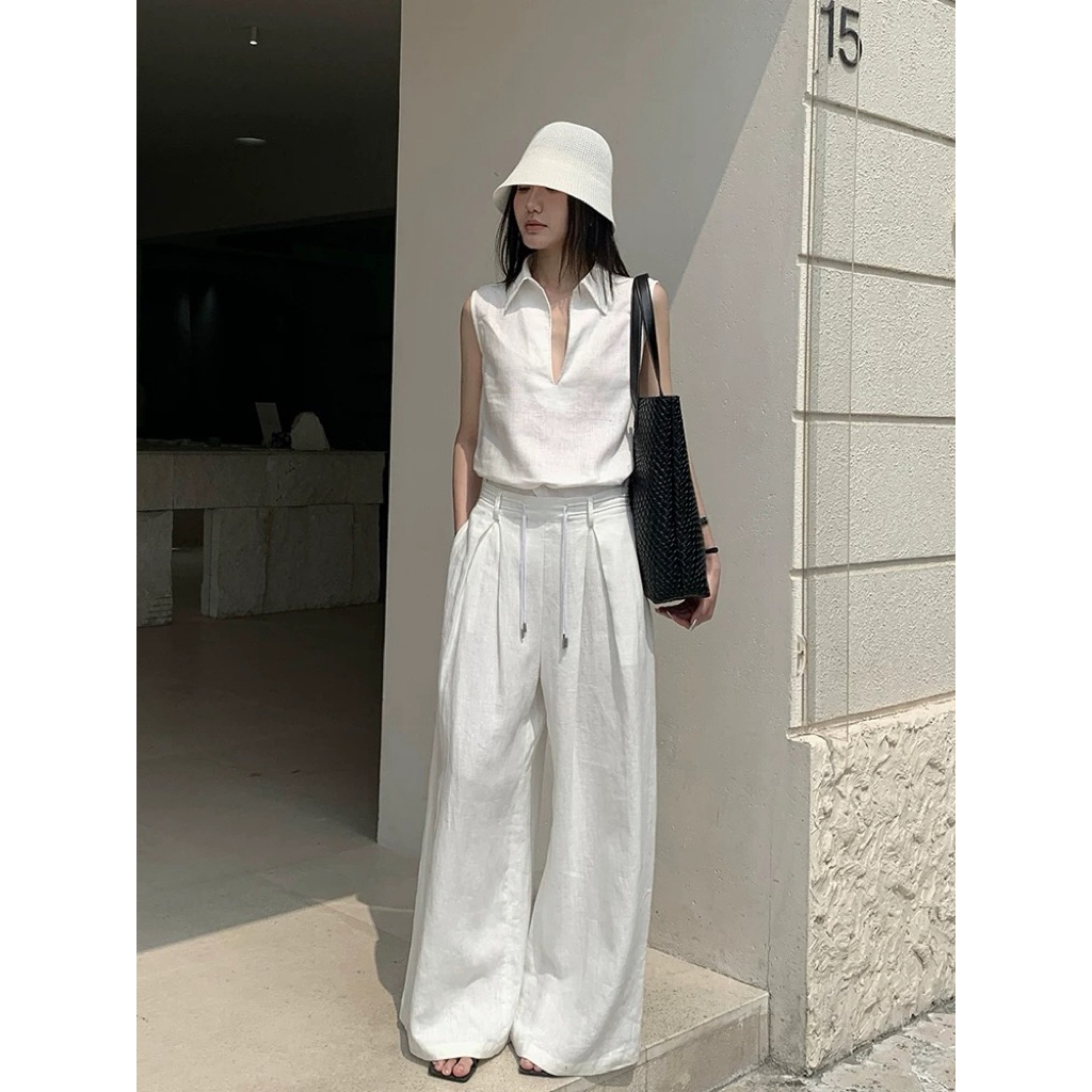 𝗢𝗹𝗶𝘃𝗲𝗿 -  Quần Linen xuông