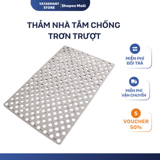 Thảm Lót Nhà Tắm YATASMART Chống Trơn Trượt Chất Liệu Caosu Siêu Bền Bám Dính Tốt Thoát Nước Nhanh