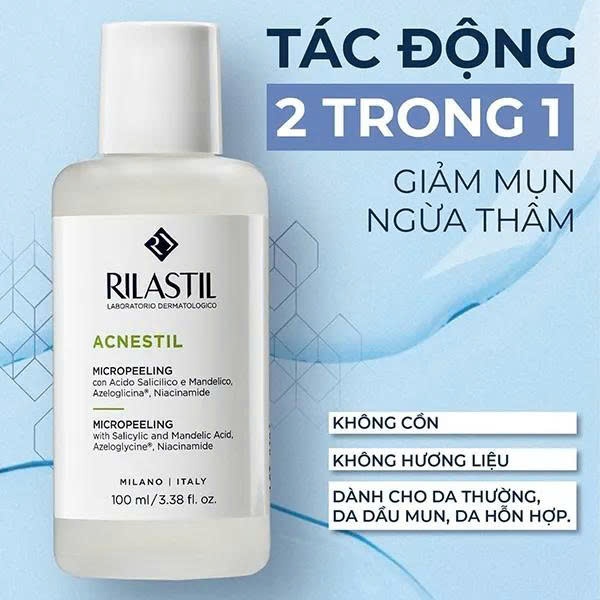 Tẩy da chết giảm mụn và sáng da Rilastil Micropeeling 30ml/100ml - Phương An House