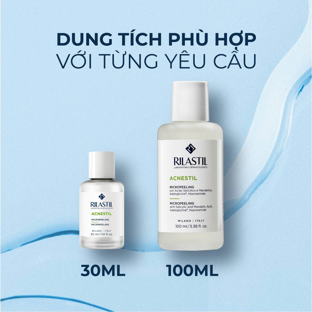 Tẩy da chết giảm mụn và sáng da Rilastil Micropeeling 30ml/100ml - Phương An House