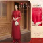 Áo Dài Nữ 𝐂𝐂𝐇𝐀𝐓 Dáng Suông Cát Chu Sa Cắt Laze Chất Liệu Tafta Cao Cấp 25NDV8004ST