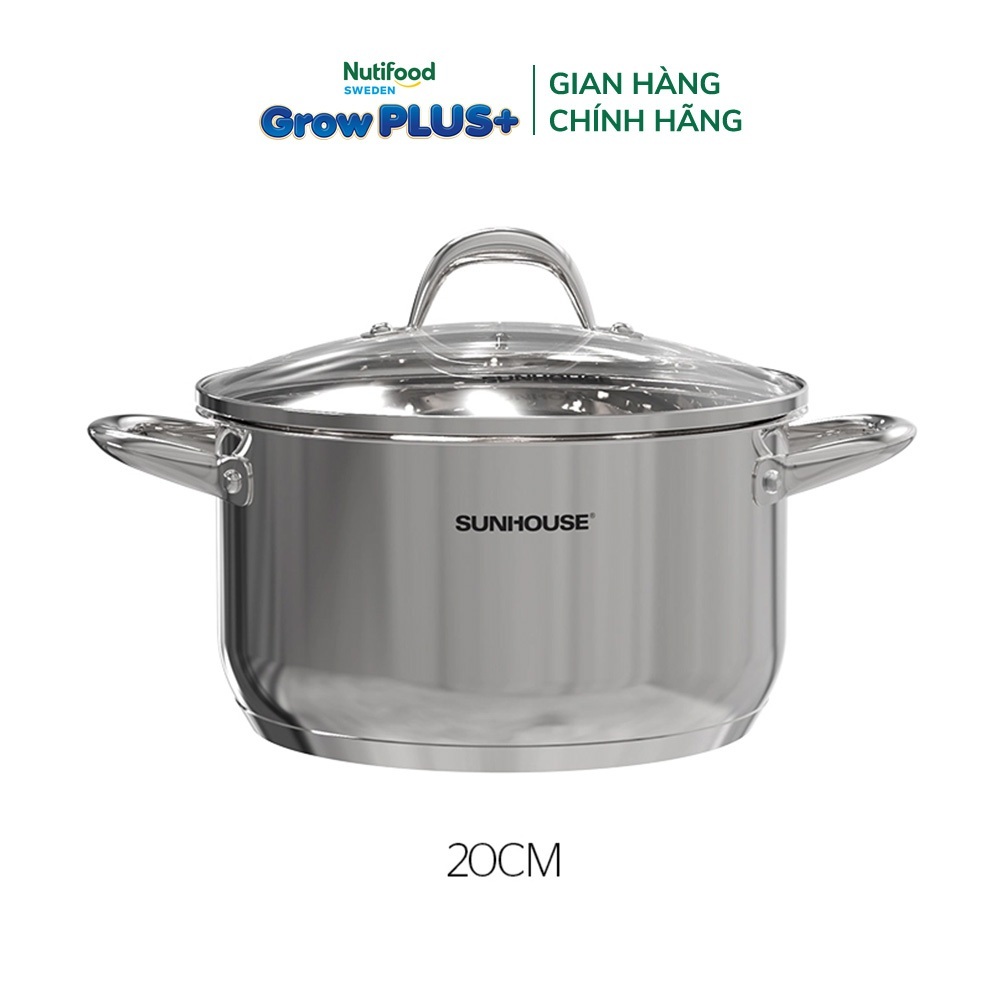 [Quà tặng không bán] Nồi Inox 3 đáy Sunhouse SHG301-20