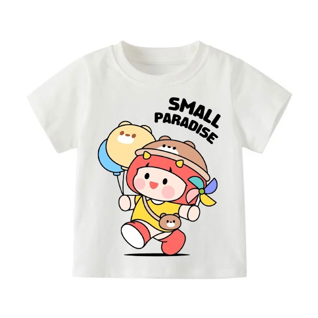 👕 Áo Thun Bé Gái mềm mịn thoáng mát in hình dễ thương 👕 AT471