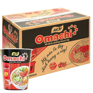 Mì Omachi Ly Tôm Sườn Bò Thùng 24 Ly X 70G [Ship hoả tốc]