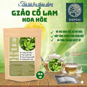Trà Giảo cổ lam * hoa hòe- DIỆP CHI- Giúp hạ mỡmáu, đauđầu, giúp anthần, tốt cho tim mạch- TÚI 30lọc
