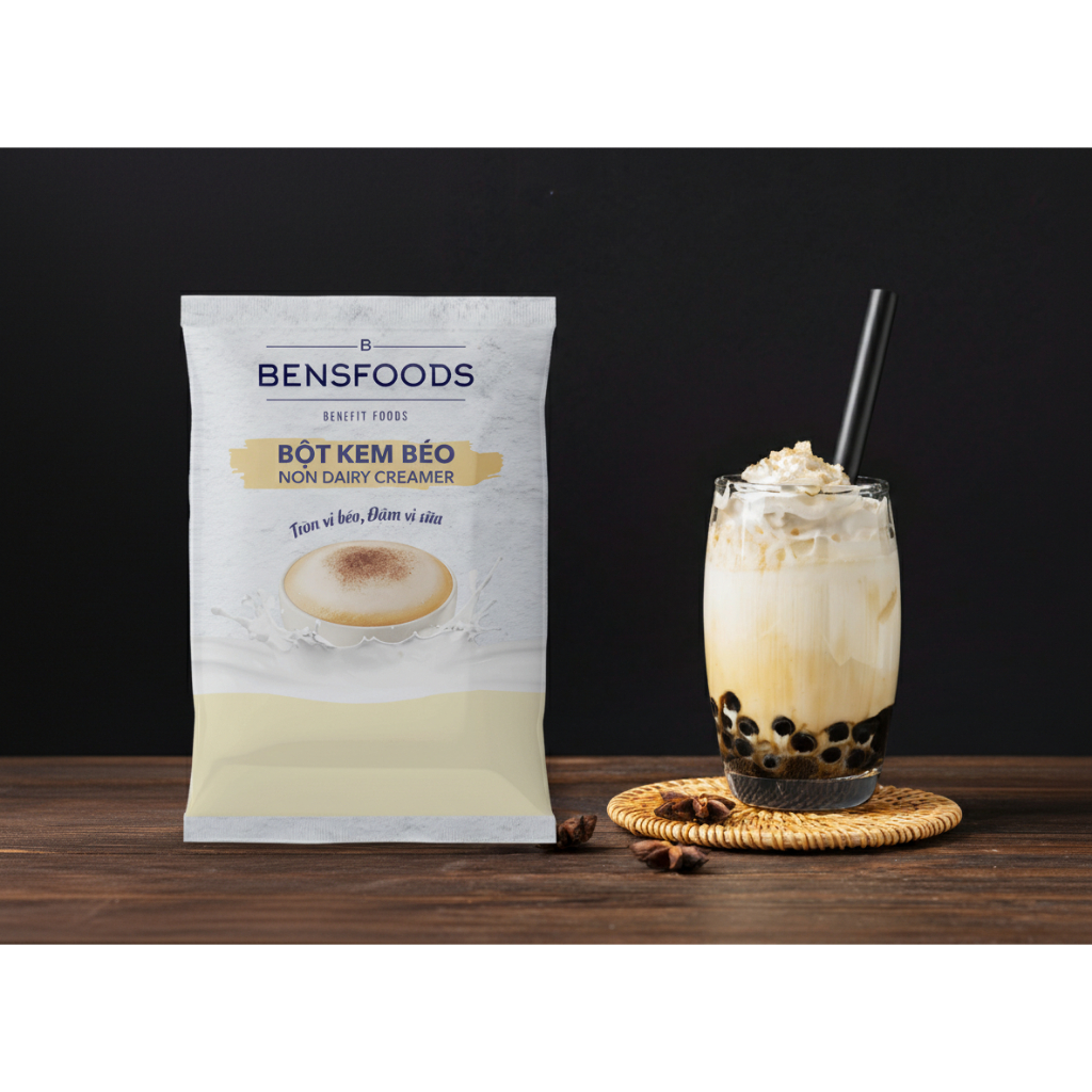 Bột Kem Béo Pha Trà Sữa Bensfoods 1kg - Nguyên Liệu Làm Bánh, Nấu Chè, Làm Kem cao cấp