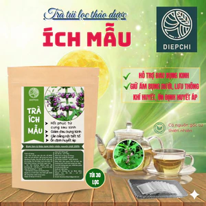 Trà điều kinh ích mẫu- DIỆP CHI- giúp điều hòa kinh, giảm đau bụng, lưng ngày đèn đỏ- 40 Túi lọc