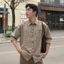 Áo Kẻ Flannel DINOMAN Dệt Mịn Không Nhăn Đứng Form Thoáng Mát Phong Cách Trẻ Trung Năng Động SM024