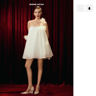 [New1] Đầm Ngắn Bloom Tulle Vải Tằm Ánh Phối Ren Hoa Kim Sa Quý Phái Gợi Cảm và Sắc Sảo, WDN162  SOME HOW STORE