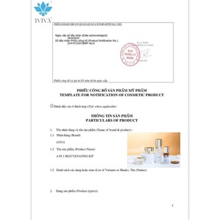 Bộ trẻ hóa da 4 in 1 REJUVENATING KIT giúp tái tạo da, làm trắng sáng, mờ nám và tàn nhang mở