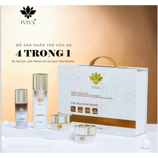 Bộ trẻ hóa da 4 in 1 REJUVENATING KIT giúp tái tạo da, làm trắng sáng, mờ nám và tàn nhang mở