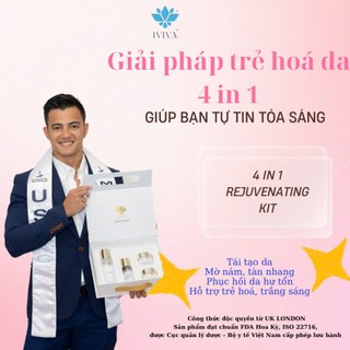 Bộ trẻ hóa da 4 in 1 REJUVENATING KIT giúp tái tạo da, làm trắng sáng, mờ nám và tàn nhang mở