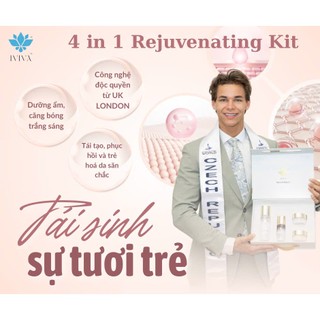 Bộ trẻ hóa da 4 in 1 REJUVENATING KIT giúp tái tạo da, làm trắng sáng, mờ nám và tàn nhang mở
