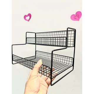 Kệ gia vị 2 tầng sơn tĩnh điện tiện ích cho nhà bếp - Minh Nhun