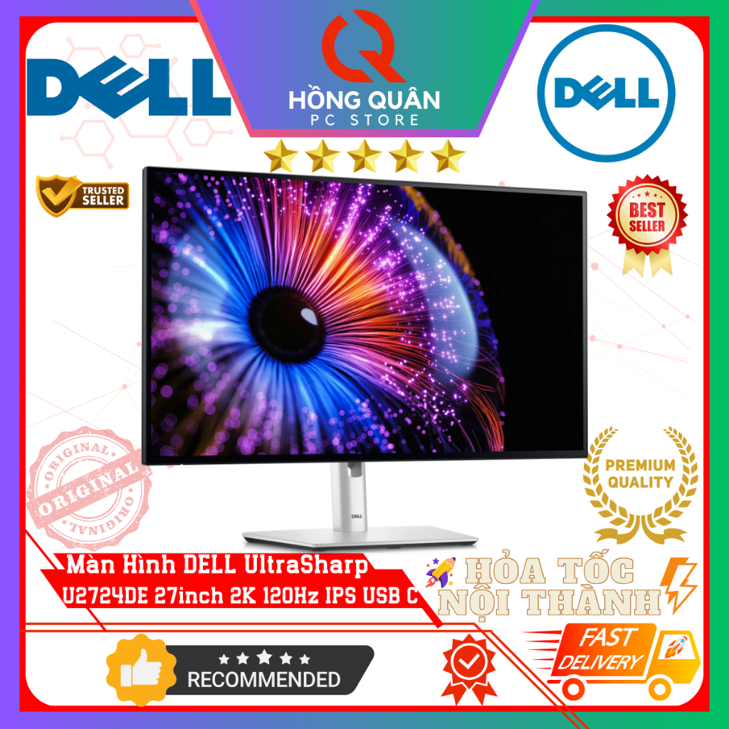 Màn Hình DELL UltraSharp U2724DE 27inch 2K 120Hz IPS 5ms Thunderbolt 4 Network RJ45 New - Hàng Chính Hãng Bảo Hành 3 Năm | BigBuy360 - bigbuy360.vn