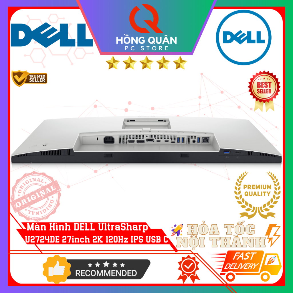 Màn Hình DELL UltraSharp U2724DE 27inch 2K 120Hz IPS 5ms Thunderbolt 4 Network RJ45 New - Hàng Chính Hãng Bảo Hành 3 Năm | BigBuy360 - bigbuy360.vn