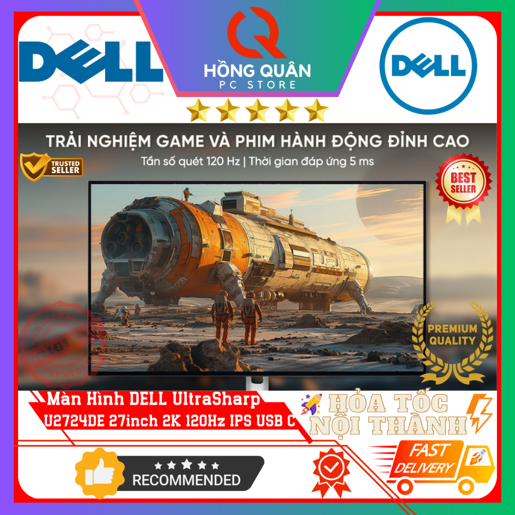 Màn Hình DELL UltraSharp U2724DE 27inch 2K 120Hz IPS 5ms Thunderbolt 4 Network RJ45 New - Hàng Chính Hãng Bảo Hành 3 Năm | BigBuy360 - bigbuy360.vn