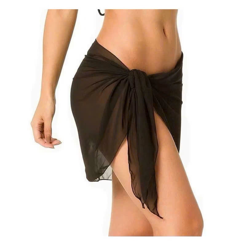 Khăn Voan quấn Bikini siêu hot 3 màu trắng/đen/kem Ohari Khăn choàng Bikini đa năng
