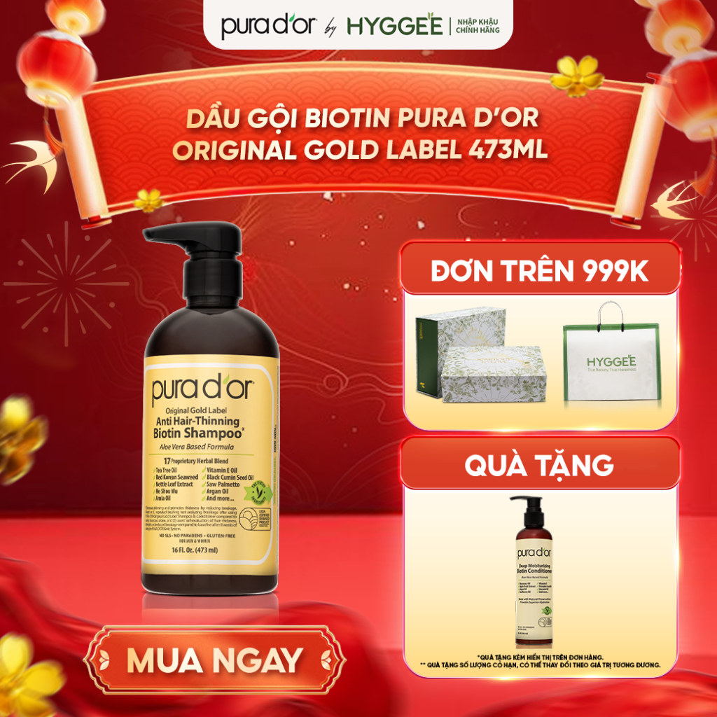 Dầu Gội Biotin Pura D’or Original Gold Label 236/473ml - – Nuôi Dưỡng ...