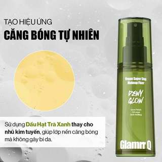 Xịt Khóa Nền Glamrr Q Vegan Super Makeup Fixer Cố Định Trang Điểm Thuần Chay Cho Da Nhạy Cảm Mẫu Thử Duduhouse