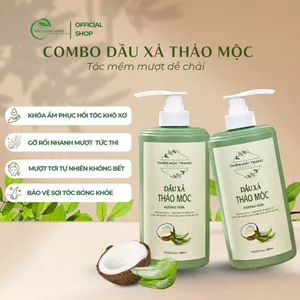 Combo 2 Dầu Xả Thảo Mộc Hương Dừa 430ml – Dưỡng Ẩm Sâu, Gỡ Rối, Tóc Mềm Mượt Không Bết, Phục Hồi Tóc Khô Xơ