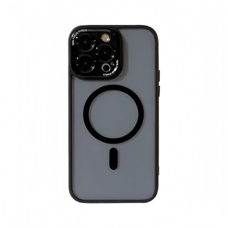 Ốp Lưng IP Từ Tính Hỗ Trợ Sạc Không Dây Lưng Mờ, Có Khung Bảo Vệ Camera, Chống Sốc, Viền Dẻo