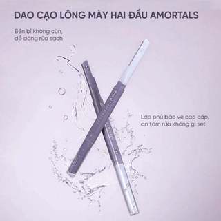 Dao Cạo Lông Mày 2 Đầu Amortals Double Headed Macro Eyebrow Razor Duduhouse
