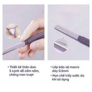 Dao Cạo Lông Mày 2 Đầu Amortals Double Headed Macro Eyebrow Razor Duduhouse