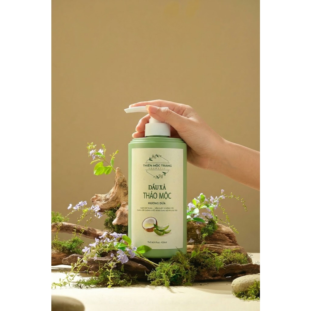Combo 2 Dầu Gội Thảo Mộc Bồ Kết – Bưởi & 1 Dầu Xả Hương Dừa 430ml – Sạch Gàu, Giảm Rụng Tóc, Tóc Mềm Mượt Không Bết