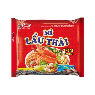 Thùng 30 gói mì Lẩu Thái tôm 81g
