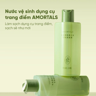 Nước Giặt Cọ Mút Trang Điểm Makeup Amortals Nhĩ Mộc Sạch Nhanh Dịu Nhẹ Khử Khuẩn