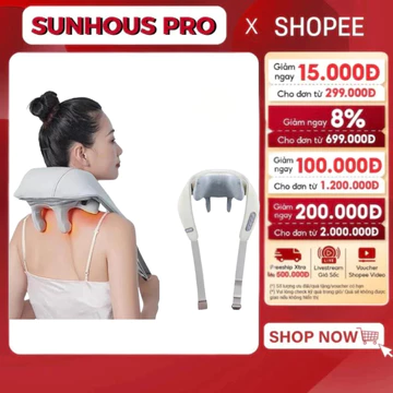Máy Massage Cổ Vai Gáy Toàn Thân Đa Năng | Đai Massage Cổ Vai Gáy Hồng Ngoại- Cải Thiện Sức Khỏe Tổng Thể