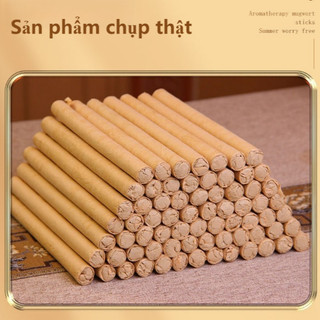 Nhang Muỗi Ngải Cứu An Toàn Cho Mẹ Và Bé Đuổi Muỗi Hiệu Quả Hương Thơm Thư Giãn Khử Mùi Khử Khuẩn（Tặng kèm chân đế inox）