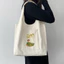 Túi tote liền thân TẾT hình bánh chưng mai vàng chúc mừng năm mới Túi vải TẾT đeo vai canvas quai liền đi chơi đi học