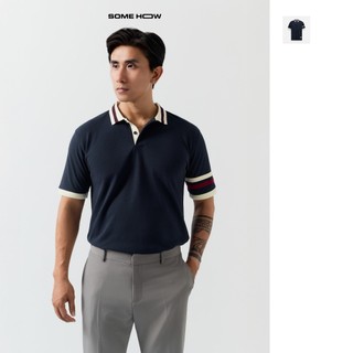 [N] Áo Polo Nam Regular Deep Blue Side, Chất Vải Cá Sấu CVC Thoải Mái,  PL0189, SOME HOW STORE