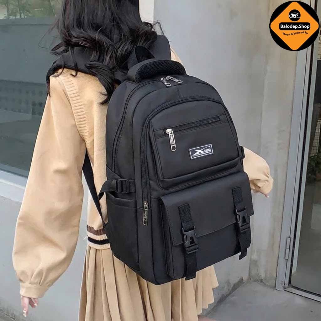 Balo Trung Học Thời Trang Xbags Black Blue XB 3203 – Chống Thấm, Hiện Đại, Đựng Laptop 15.6 Inch!