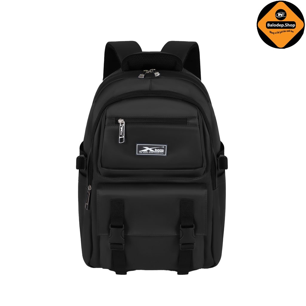 Balo Trung Học Thời Trang Xbags Black Blue XB 3203 – Chống Thấm, Hiện Đại, Đựng Laptop 15.6 Inch!
