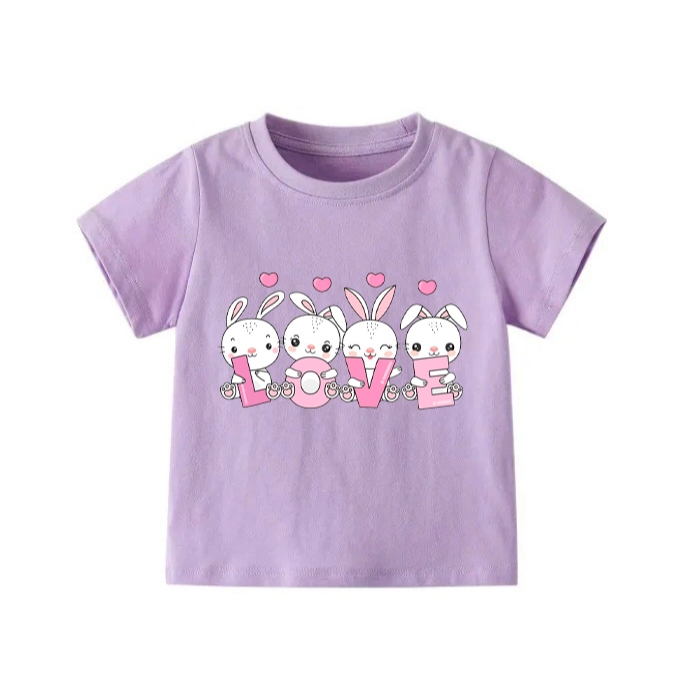 👕 Áo Thun Bé Gái mềm mịn thoáng mát in hình dễ thương 👕 AT482