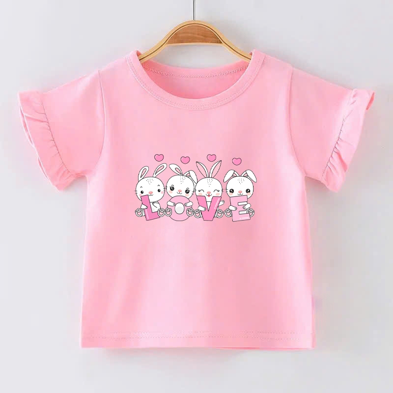 👕 Áo Thun Bé Gái mềm mịn thoáng mát in hình dễ thương 👕 AT482
