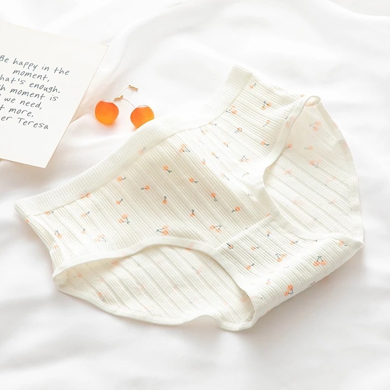[Peinn] Set 10 Quần Lót Nữ Cotton Cute  Quần Chip Trái Cam Gân Tăm Chống Nhăn, Thấm Hút Mồ Hôi Siêu Co Giãn QLC16