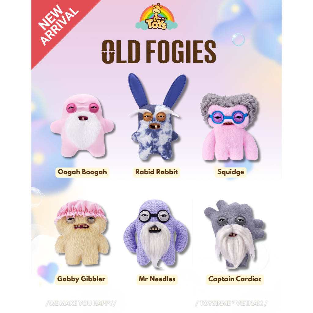 [ TOYS IN ME x FUGGLER ] ZURU TOYS FUGGLER OLD FOGIES FUGGS 9Inch - Đồ ...