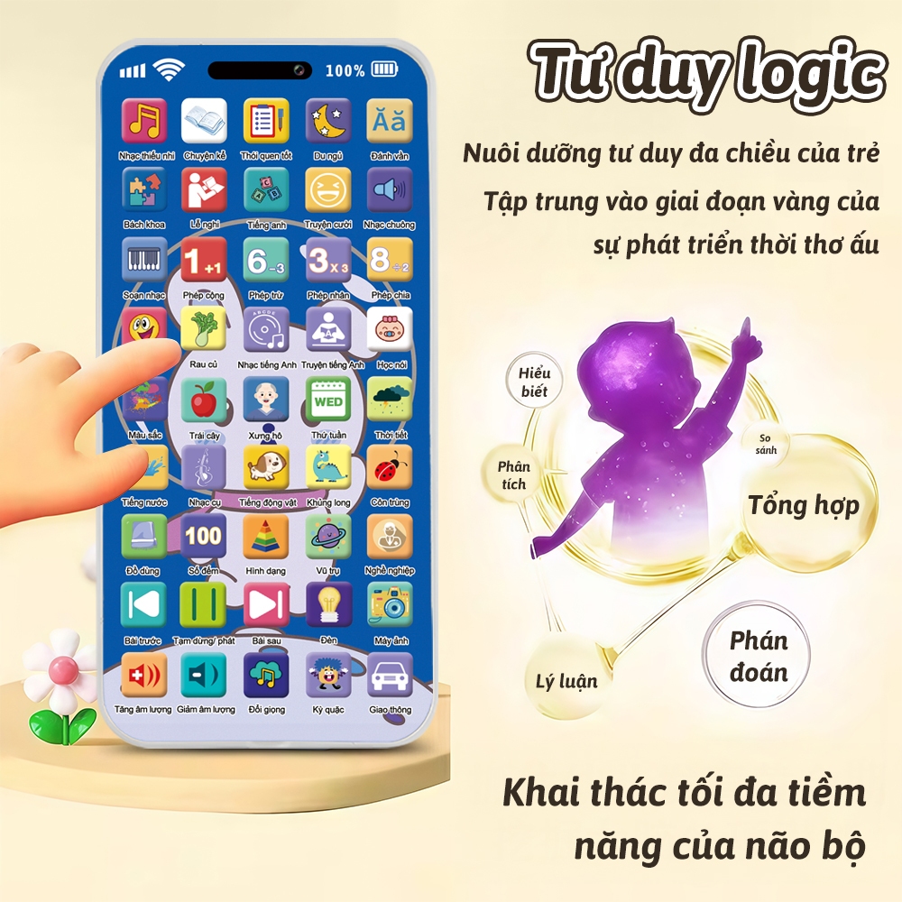 Máy Học Chữ Số Tiếng Việt Cho Bé Từ 1 Tuổi | Quà Tặng Thông Minh - Kích Thích Trí Não & Ngôn Ngữ