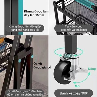 BMZAR Kệ Gấp Gọn Đa Năng Điều chỉnh đa góc 90°-180° Xe Đẩy Spa Sắt phù hợp mọi không gian