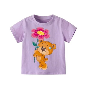 👕 Áo Thun Bé Gái mềm mịn thoáng mát in hình dễ thương 👕 AT486
