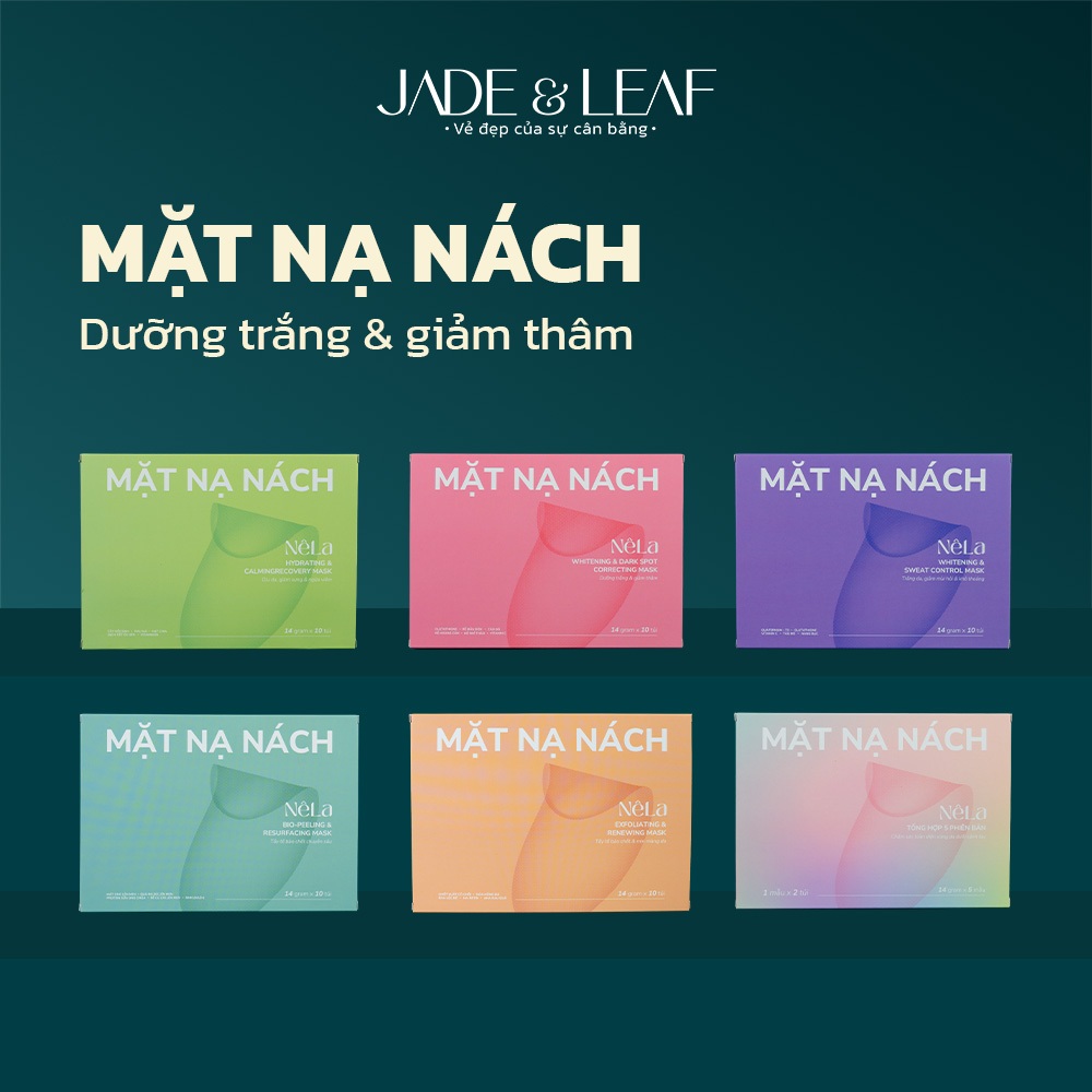 Mặt Nạ Nách Jade&Leaf Chính Hãng, Dưỡng Trắng Giảm Thâm Whitening & Dark Spot Correcting Mask